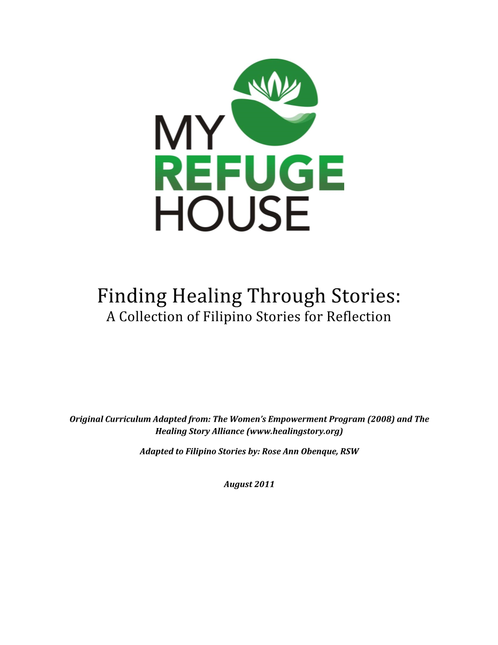 Finding Healing Through Stories: a Collection of Filipino Stories for Reflection