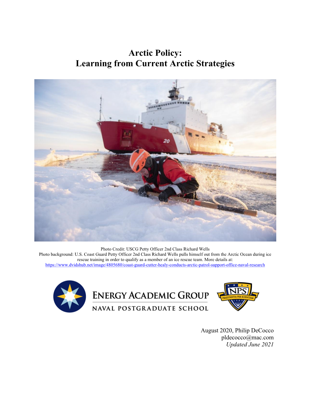 Arctic Policy: Learning from Current Arctic Strategies (2020)