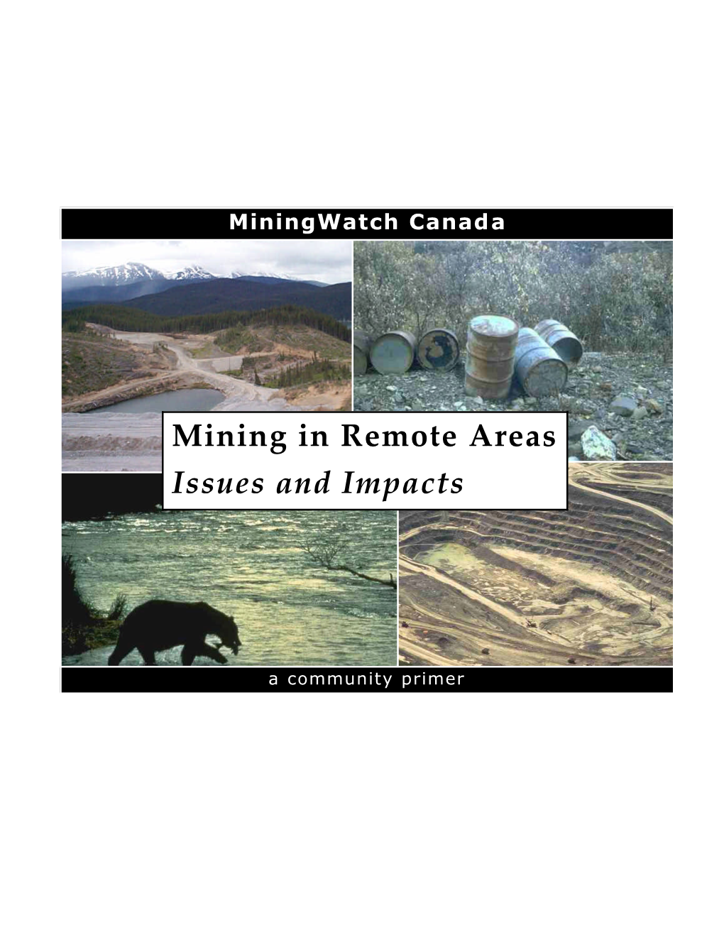 Mining in Remote Areas Issues and Impacts