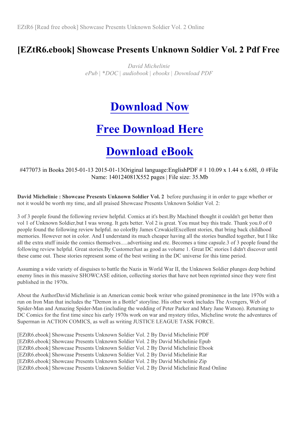 [Eztr6.Ebook] Showcase Presents Unknown Soldier Vol. 2 Pdf Free