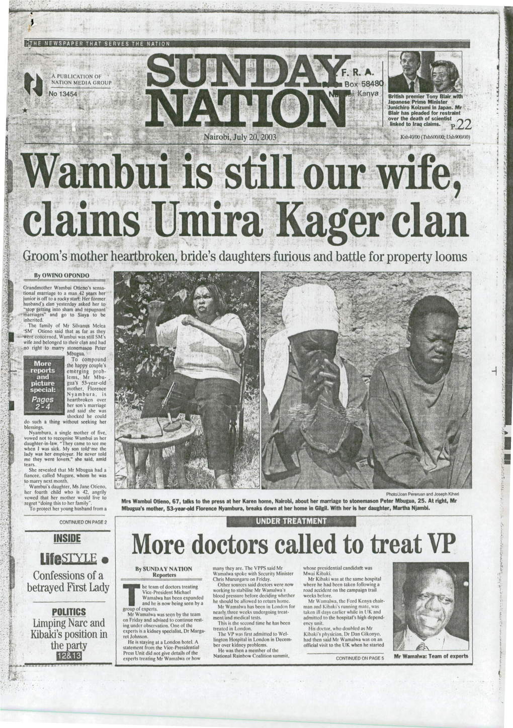J' Wambui Is Still Our Vife, Claims Umira Kager Clan Groom's Mother Heartbroken, Bride's Daughters Furious and Battle for Property Looms
