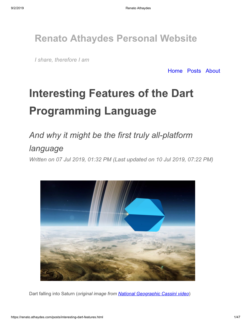 Interesting Features of the Dart Programming Language