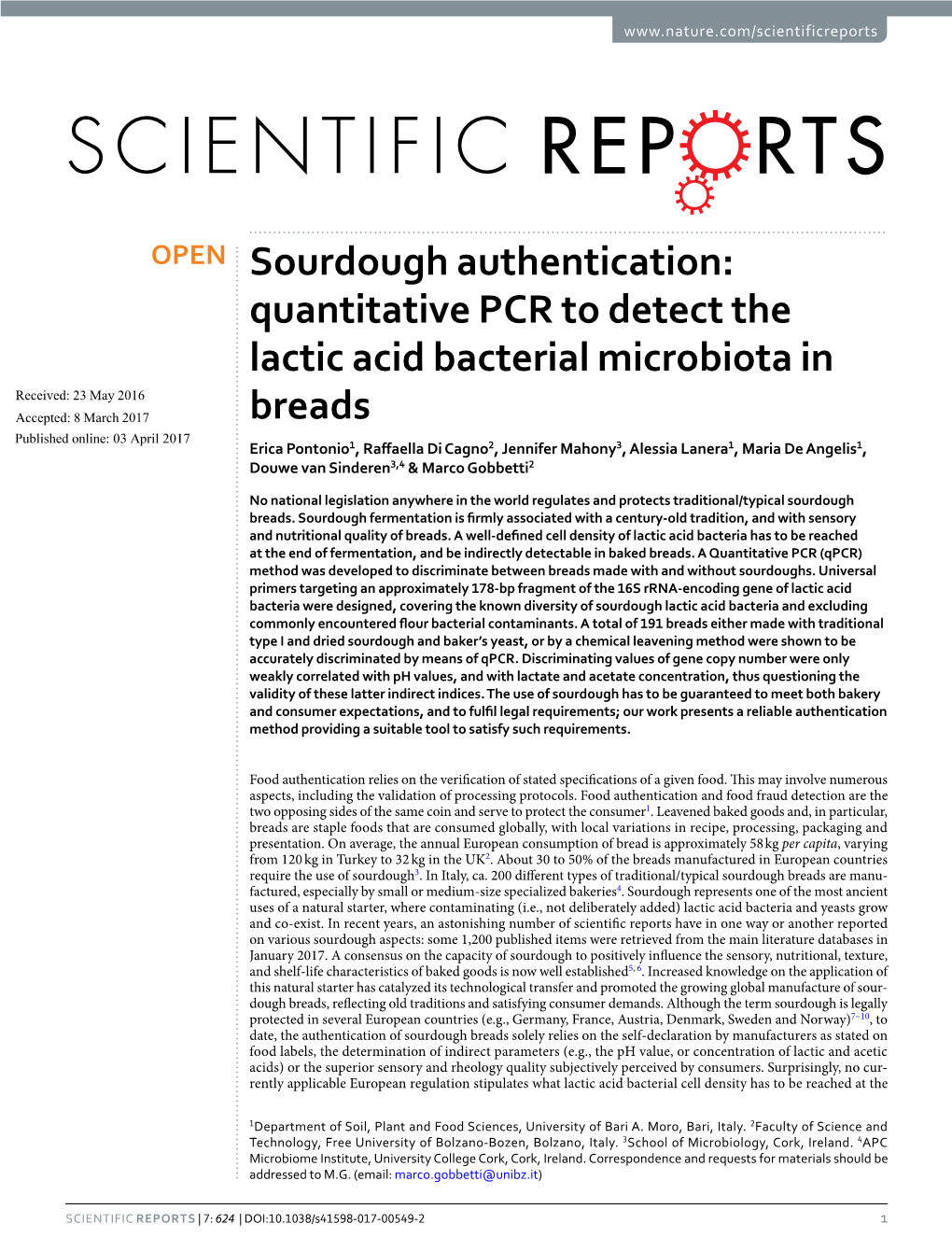 Quantitative PCR to Detect the Lactic Acid Bacterial Microbiota in Breads