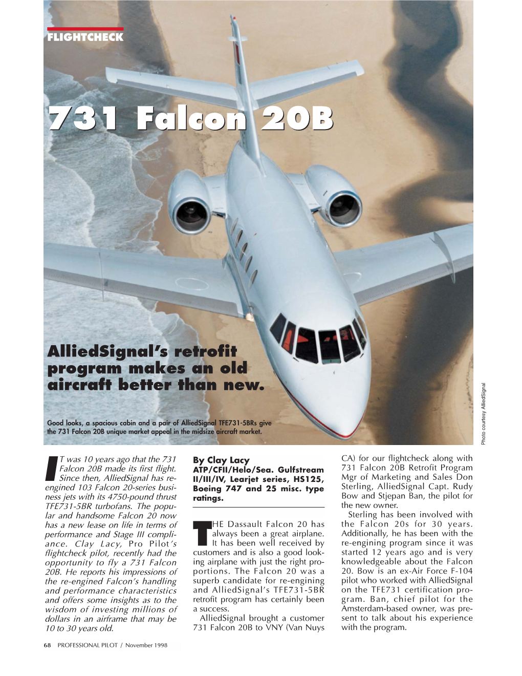 2005 Falcon 20B Flightcheck 10 98 Ly.Qxp