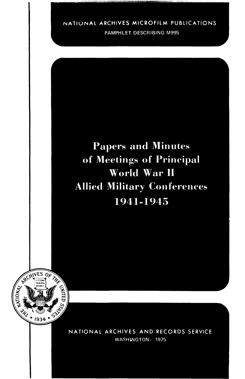 (National Archives Microfilm Publications Gerald R