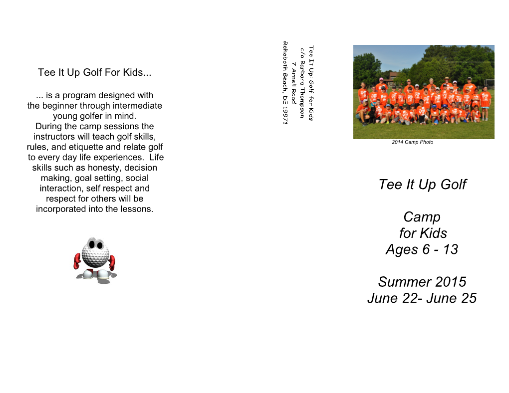 Tee It Up: Golf for Kids