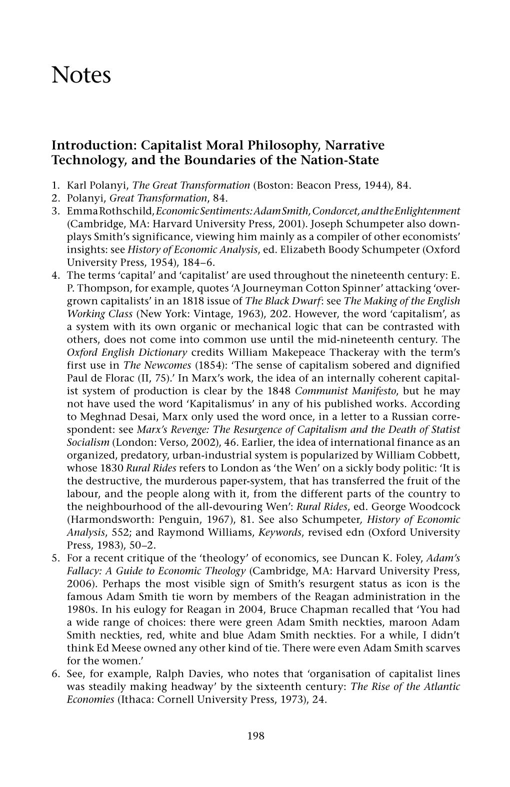 Introduction: Capitalist Moral Philosophy, Narrative Technology, and the Boundaries of the Nation- State