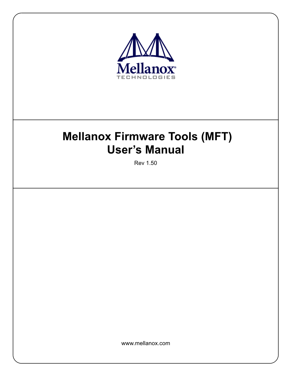 Mellanox Firmware Tools (MFT) User's Manual