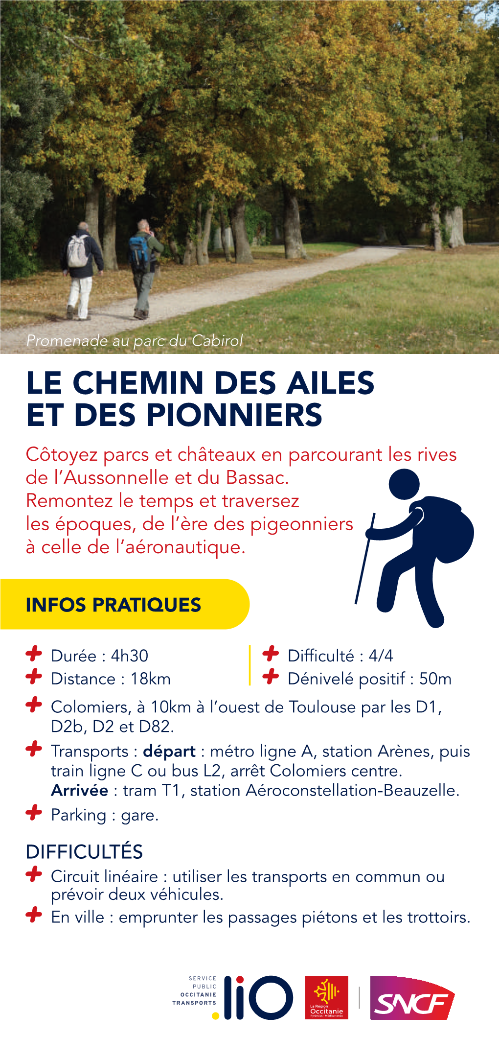 LE CHEMIN DES AILES ET DES PIONNIERS Côtoyez Parcs Et Châteaux En Parcourant Les Rives De L’Aussonnelle Et Du Bassac