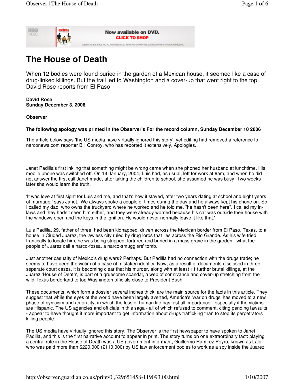 The House of Death Page 1 of 6