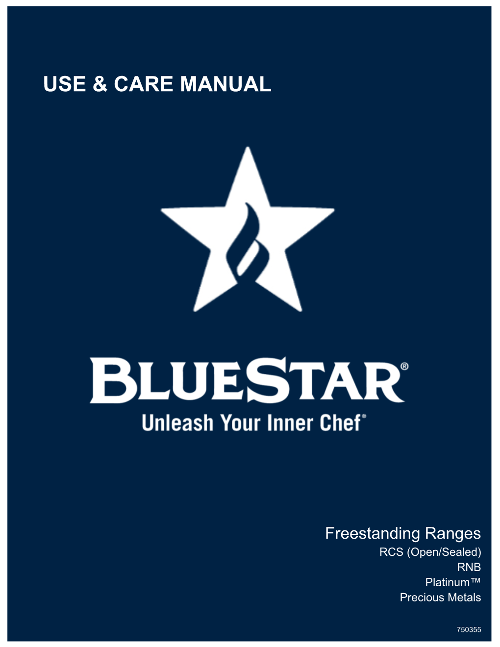 Freestanding Range Use & Care Manual