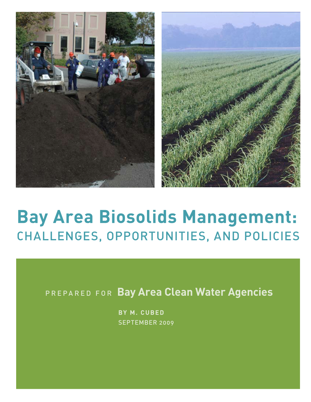 Bay Area Biosolids Management: Challenges, Opportunities, and Policies