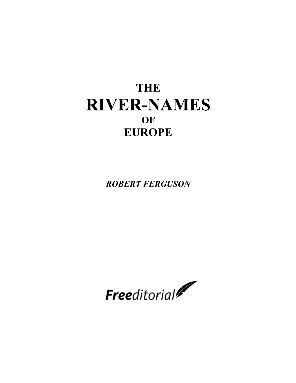 River-Names of Europe