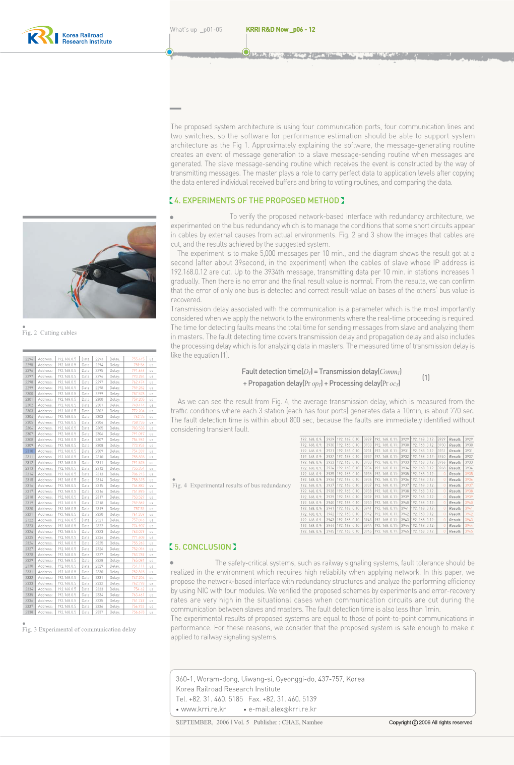 4. Experiments of the Proposed Method 5