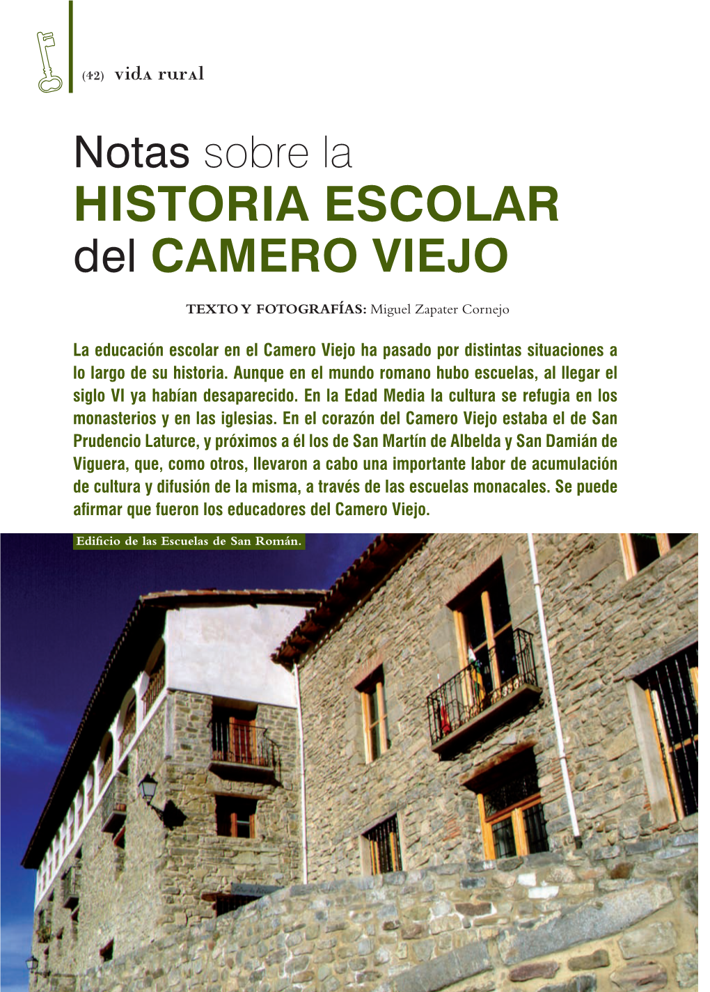 HISTORIA ESCOLAR Del CAMERO VIEJO