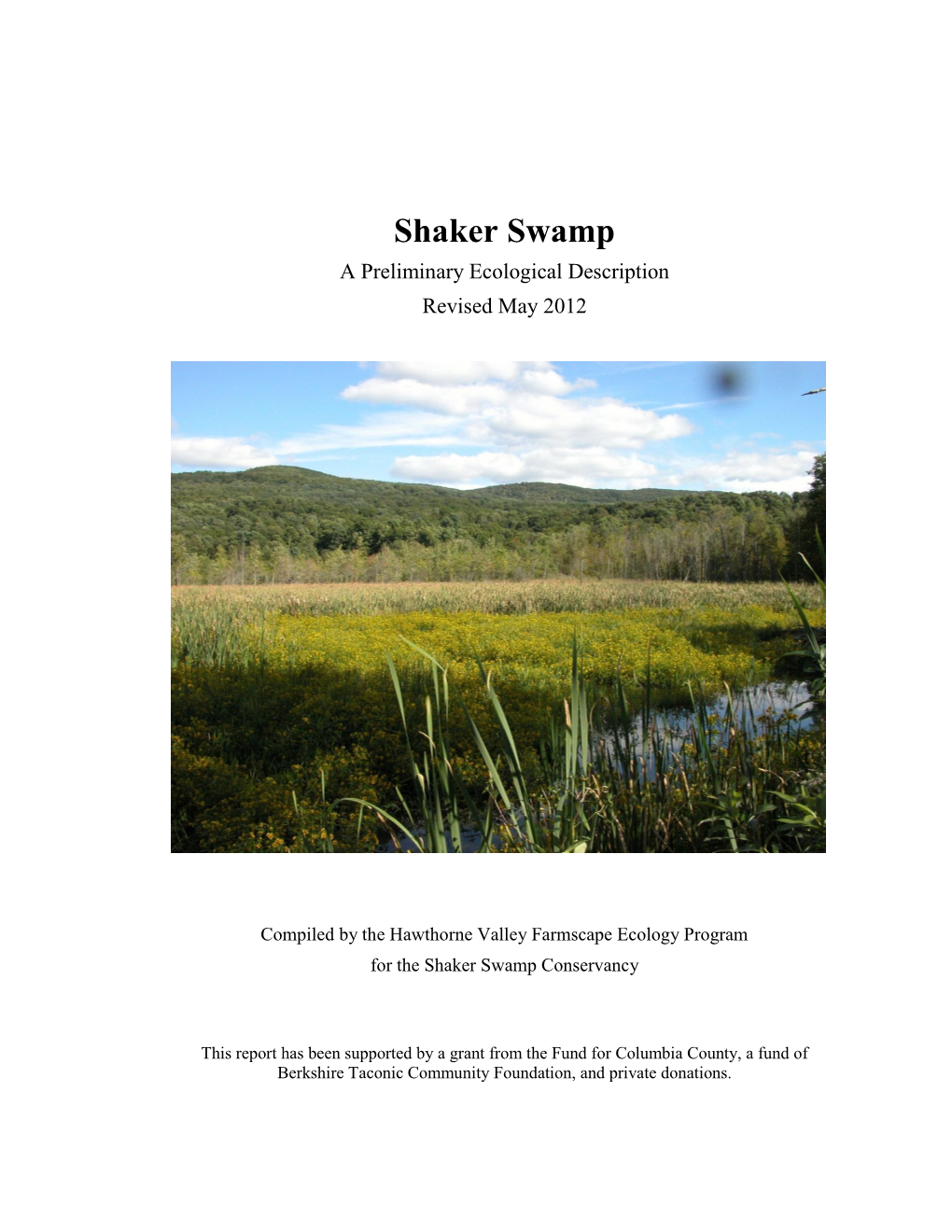 Shaker Swamp Conservancy