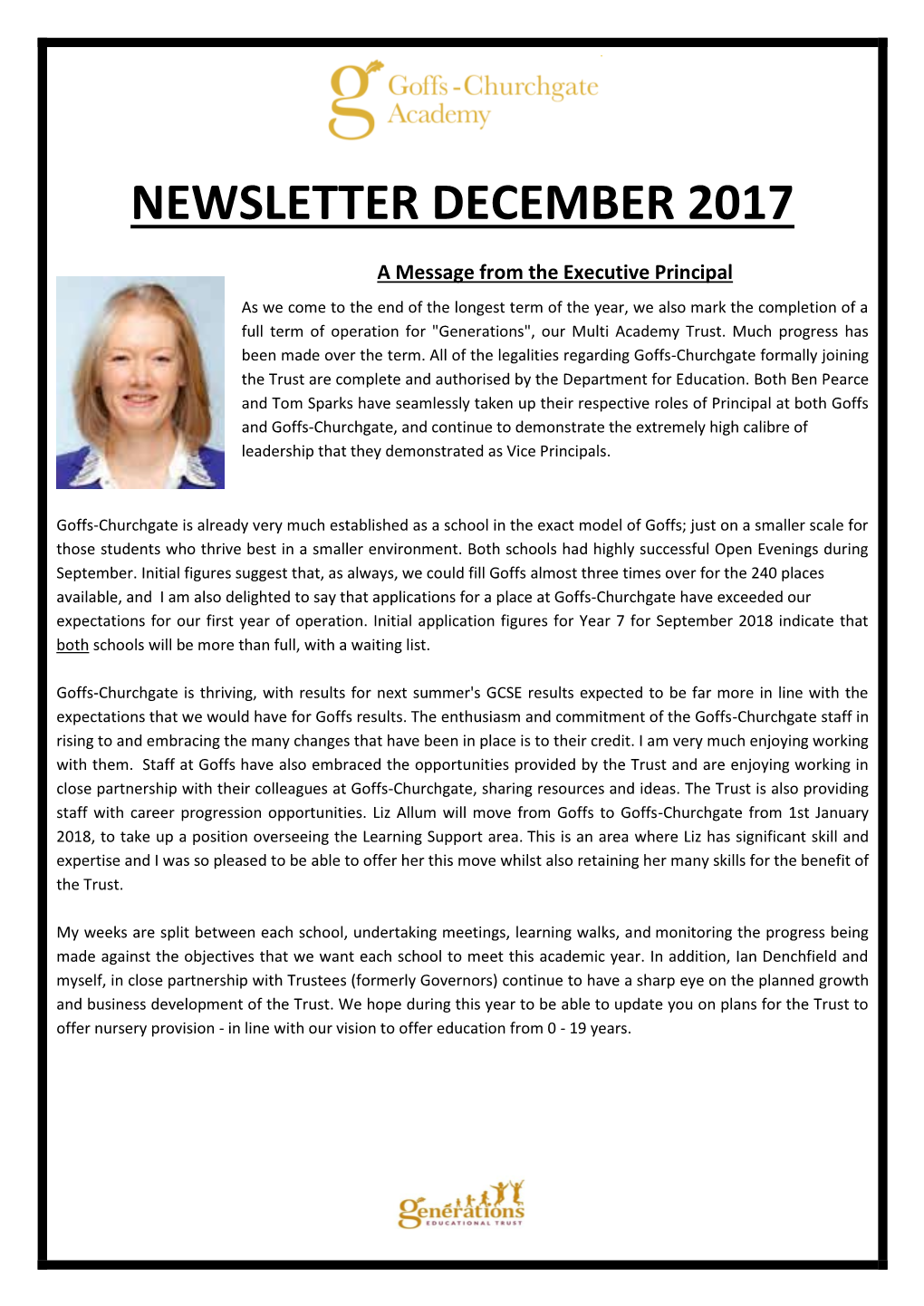 Newsletter December 2017