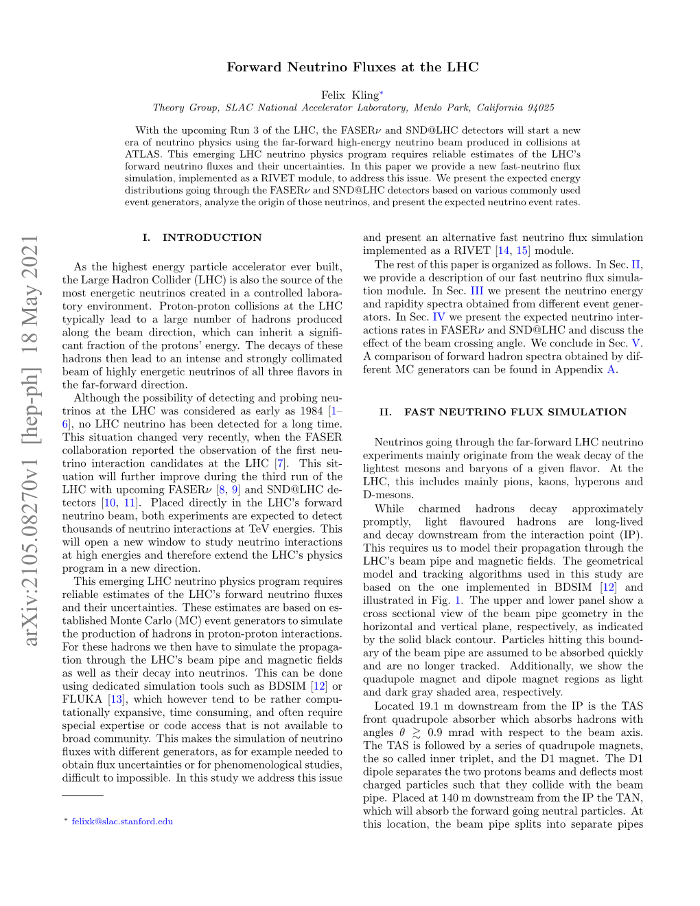 Arxiv:2105.08270V1 [Hep-Ph] 18 May 2021