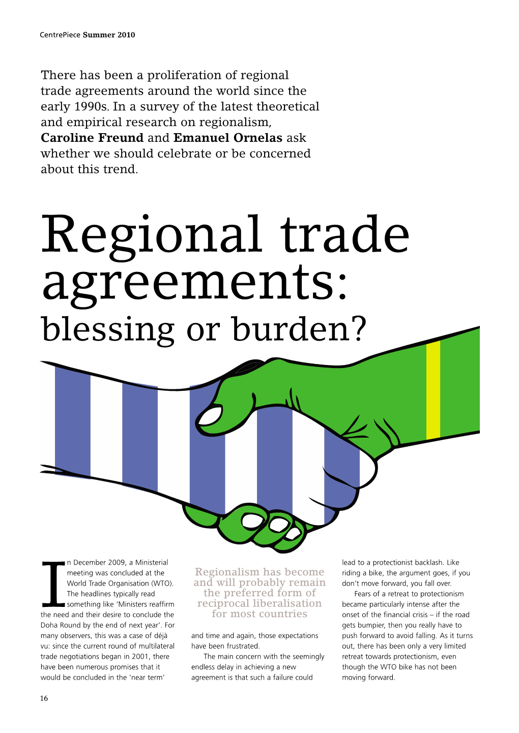 Regional Trade Agreements: Blessing Or Burden?