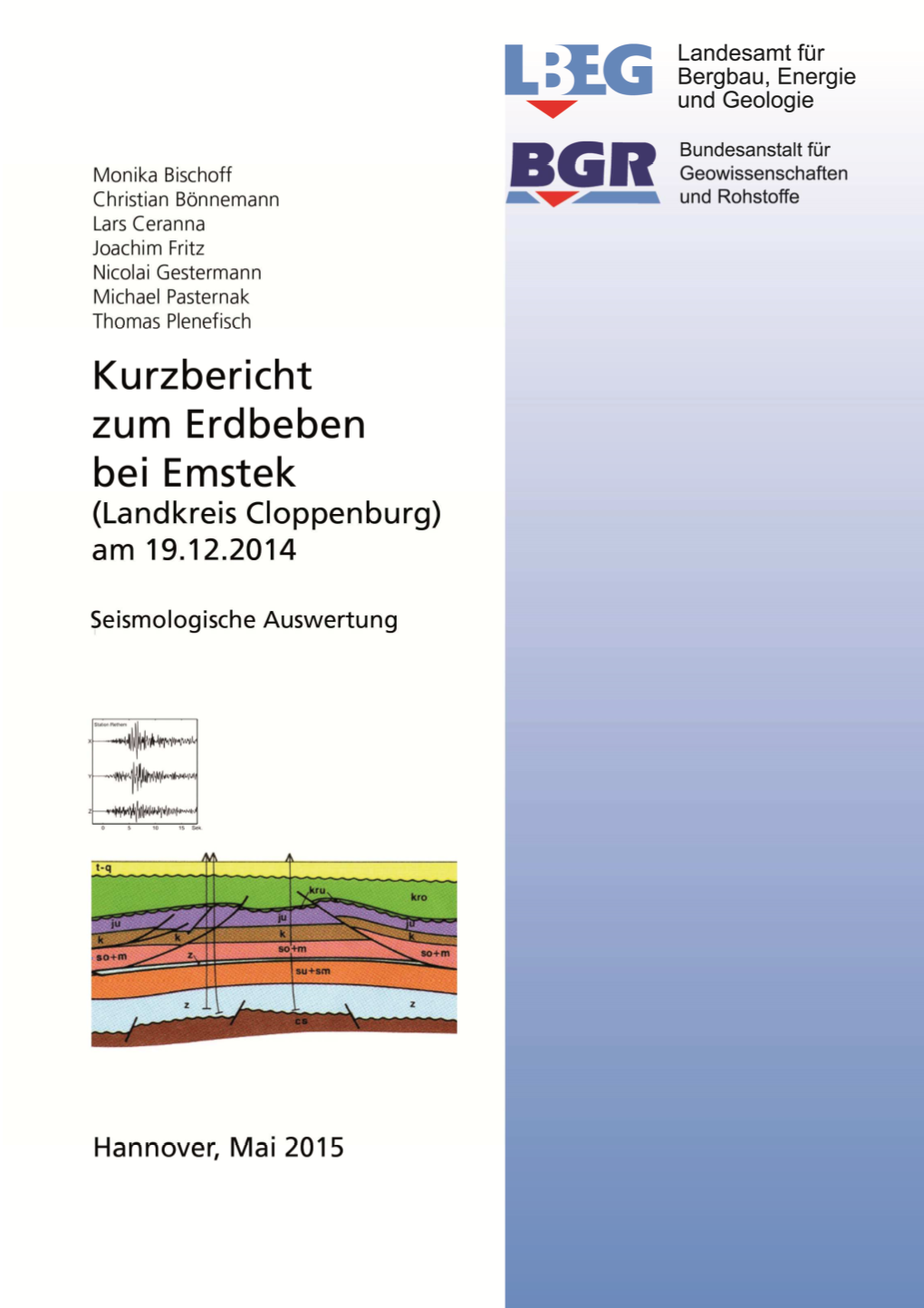 Erdbeben Bei Emstek (Landkreis Cloppenburg) Am 19.12.2014