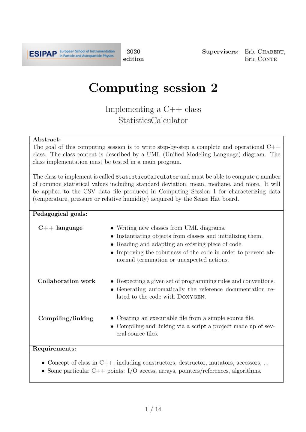 Computing Session 2