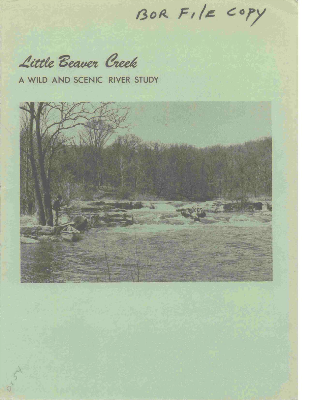 Little Beaver Creek Study Report, Ohio