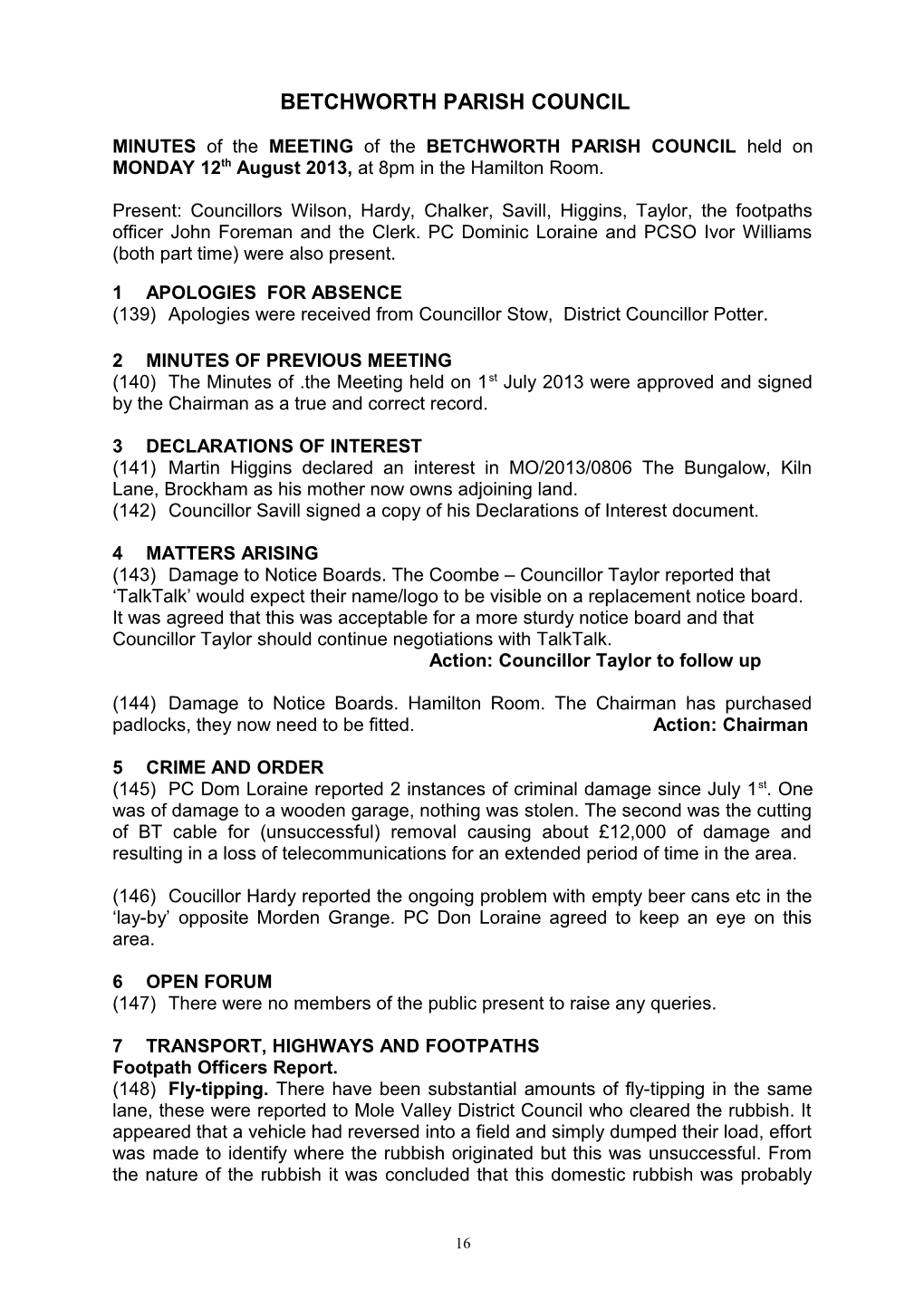 Betchworth Parish Council s5