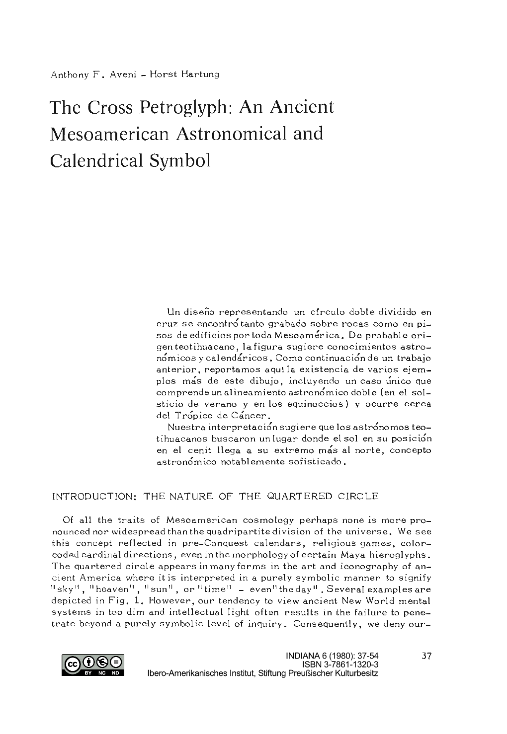 The Cross Petroglyph: an Ancient Mesoamerican Astronomical and Calendrical Symbol