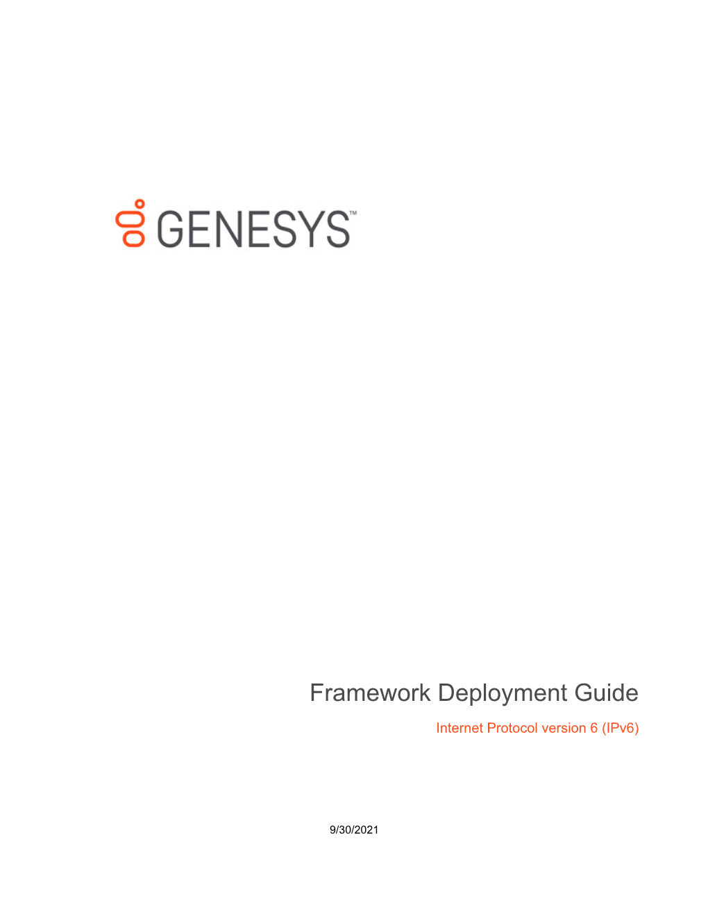 Framework Deployment Guide