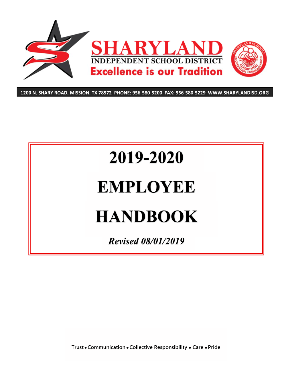 2019-2020 Employee Handbook