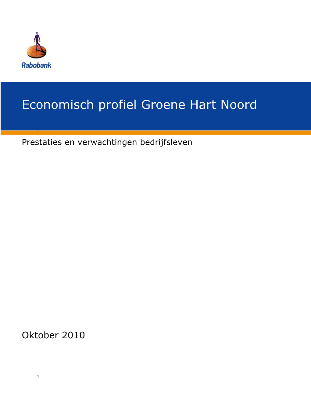 Economisch Profiel Groene Hart Noord