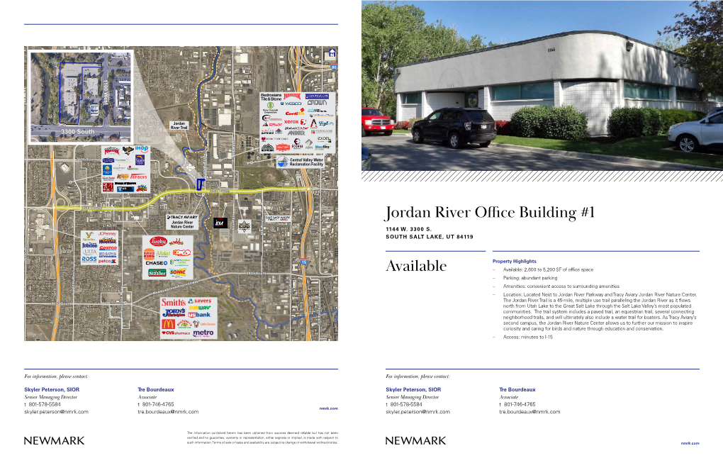 Jordan River Office Building #1 Available