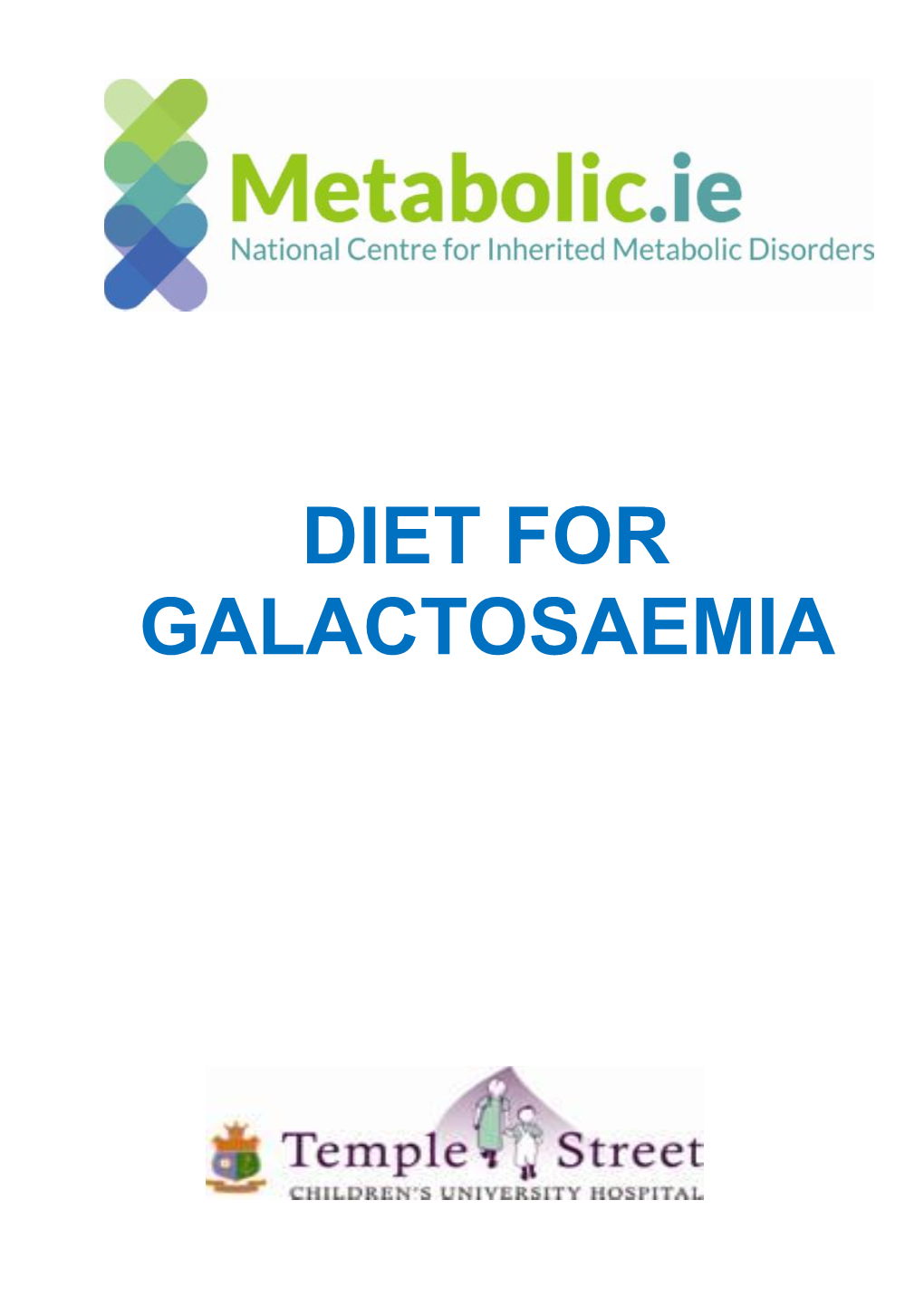 Diet for Galactosaemia Booklet