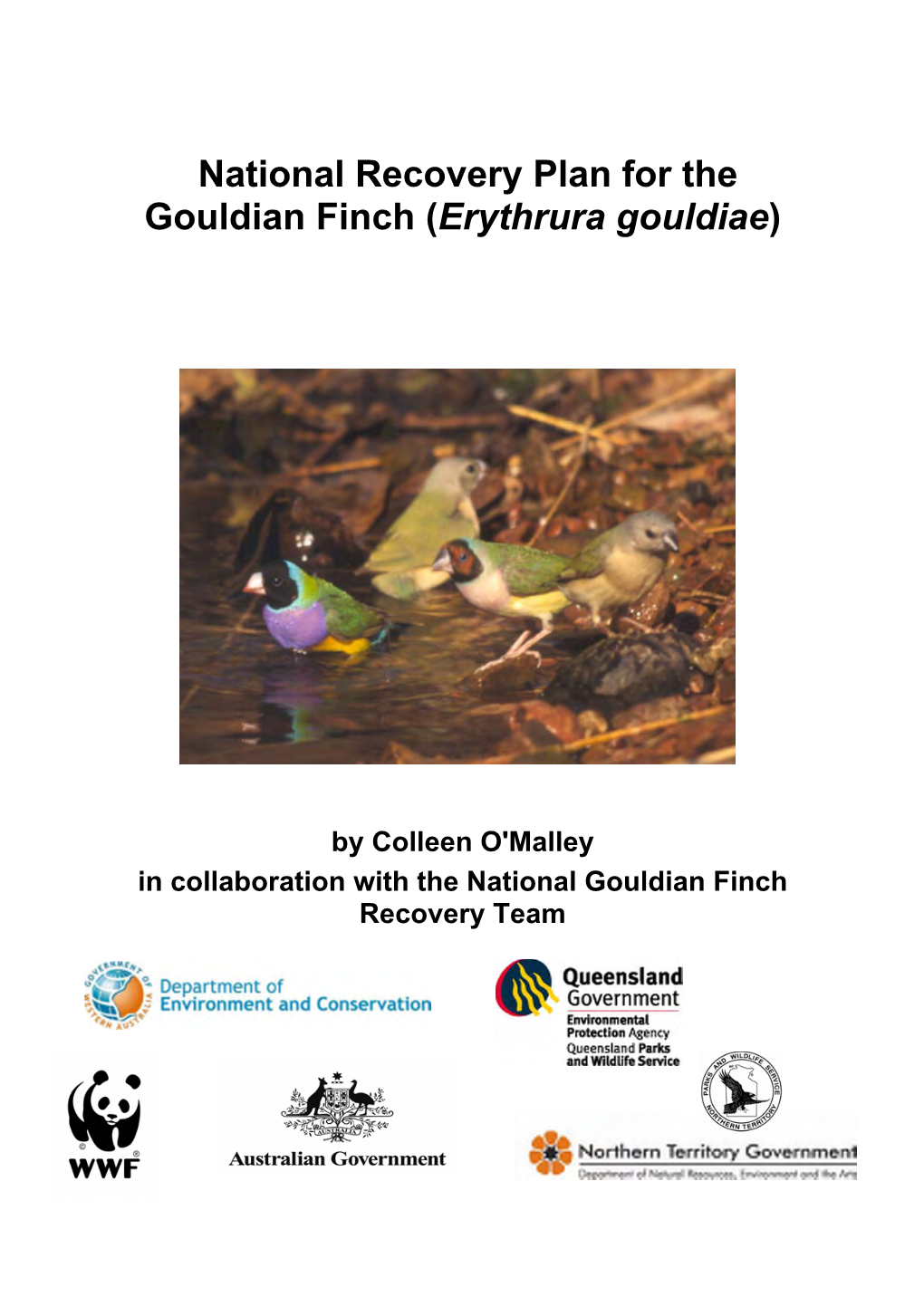 National Recovery Plan for the Gouldian Finch (Erythrura Gouldiae)