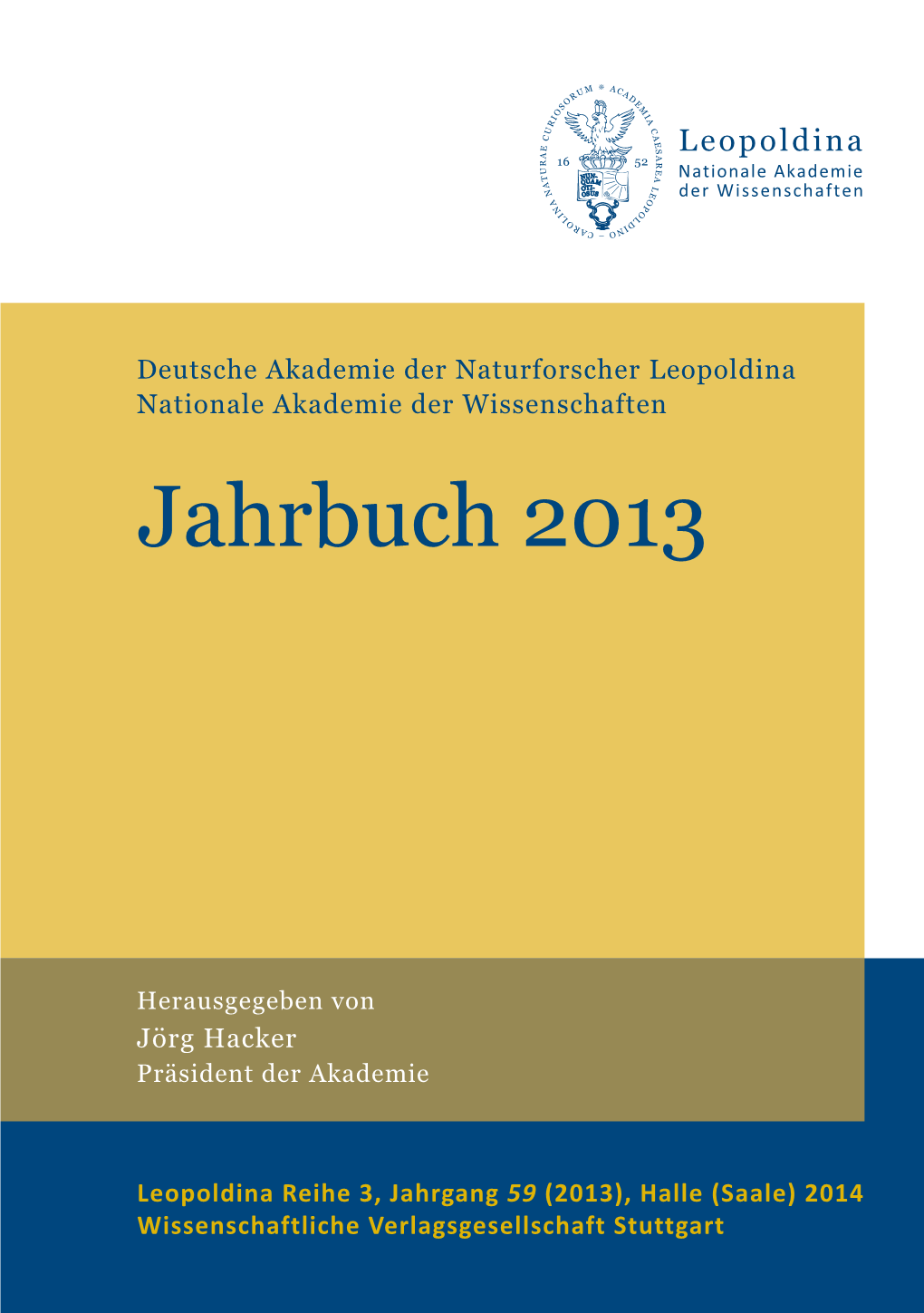 Jahrbuch 2013 Leopoldina-Jahrbuch 2013 Leopoldina-Jahrbuch - DocsLib