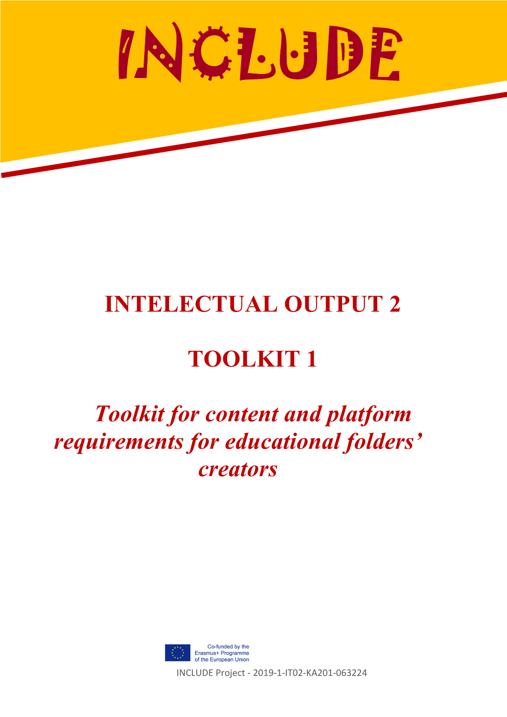 Toolkit for Content and Platform Requirements for Educational Folders’ Creators