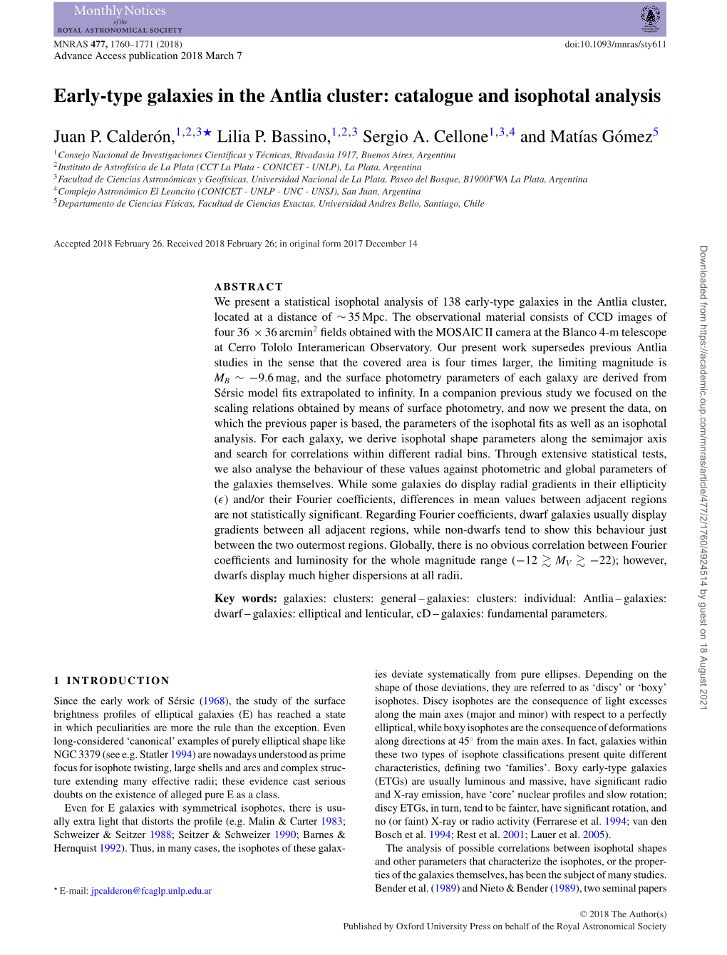 Early-Type Galaxies in the Antlia Cluster: Catalogue and Isophotal Analysis