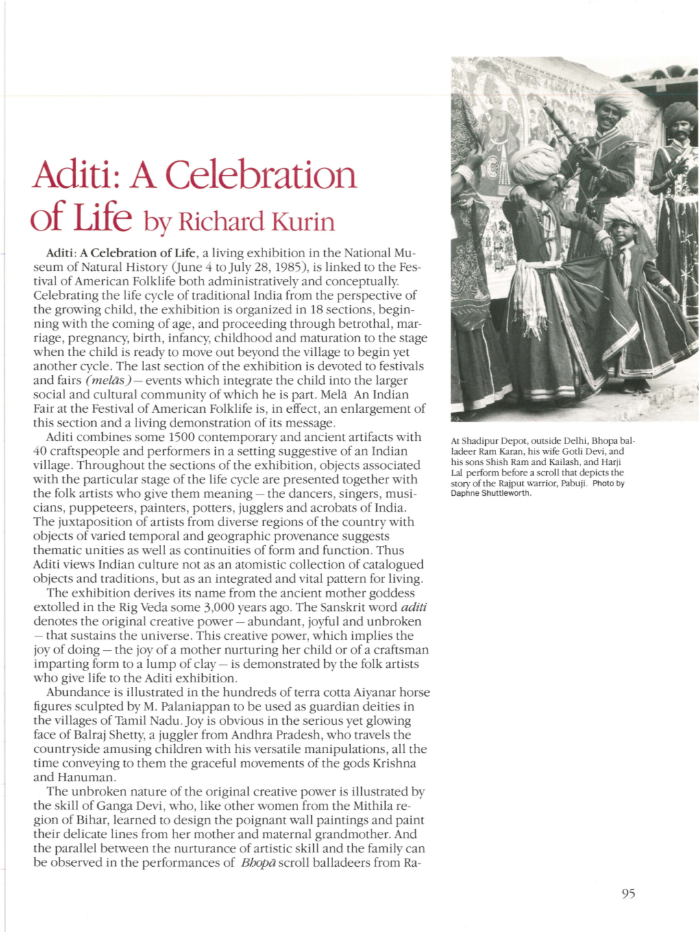 Aditi: a Celebration