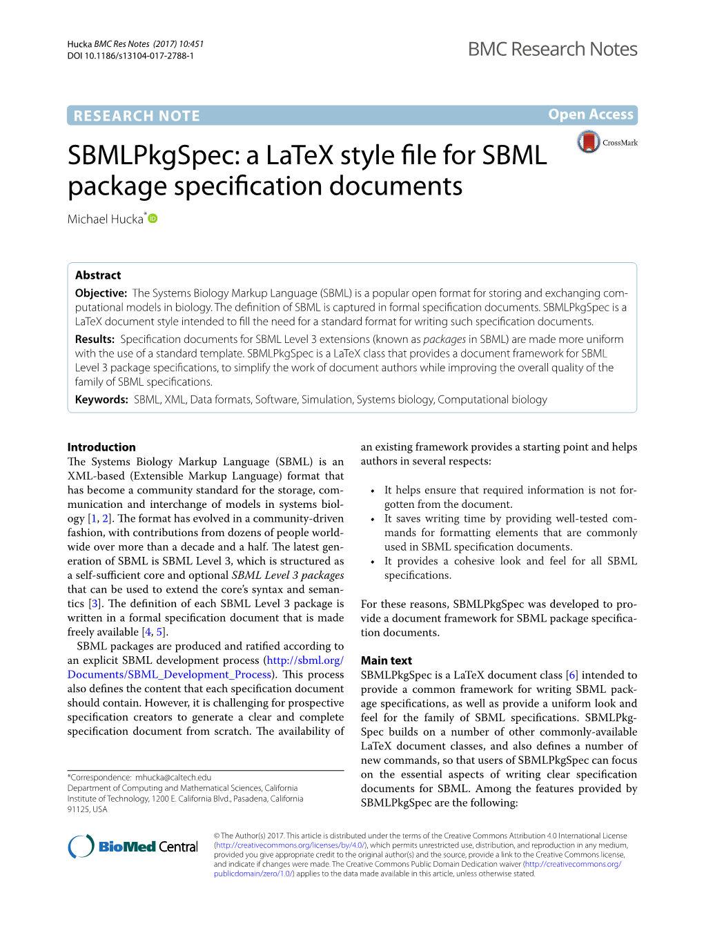 A Latex Style File for SBML Package Specification Documents