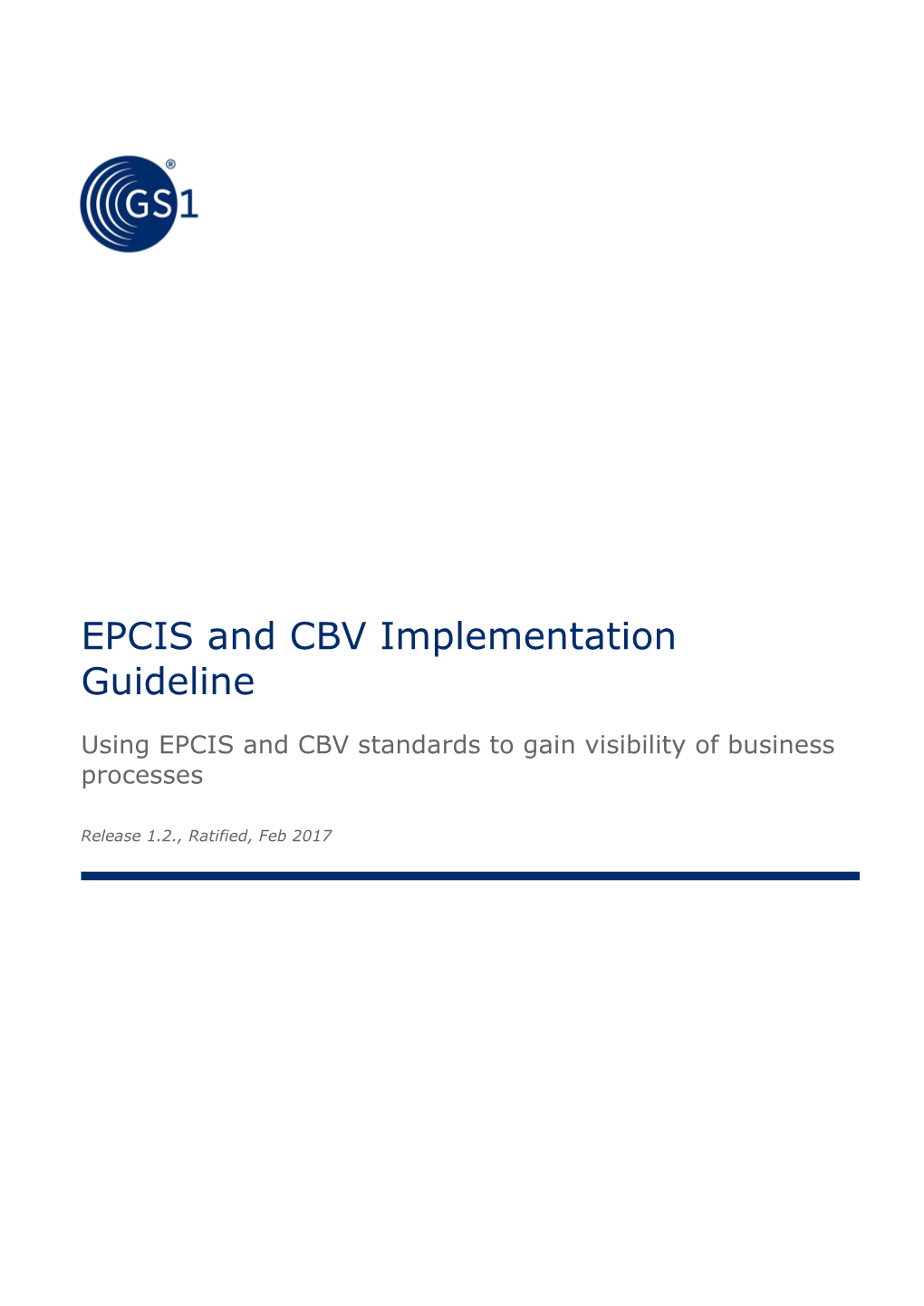 EPCIS and CBV Implementation Guideline