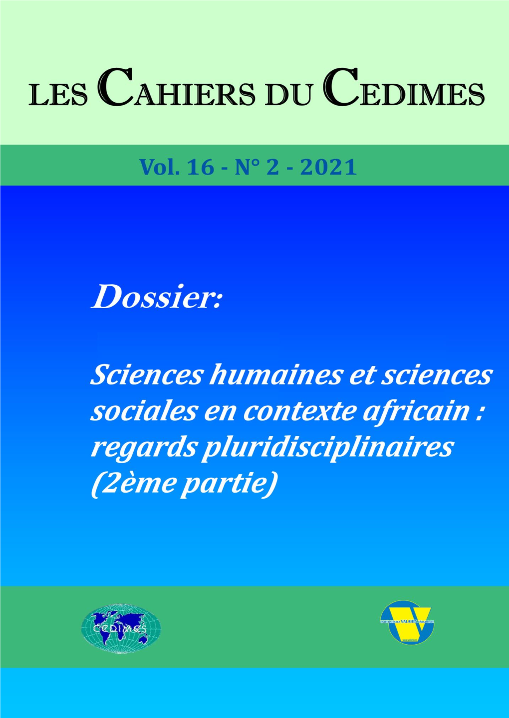 Sciences Sociales Et Sciences Humaines En Contexte Africain