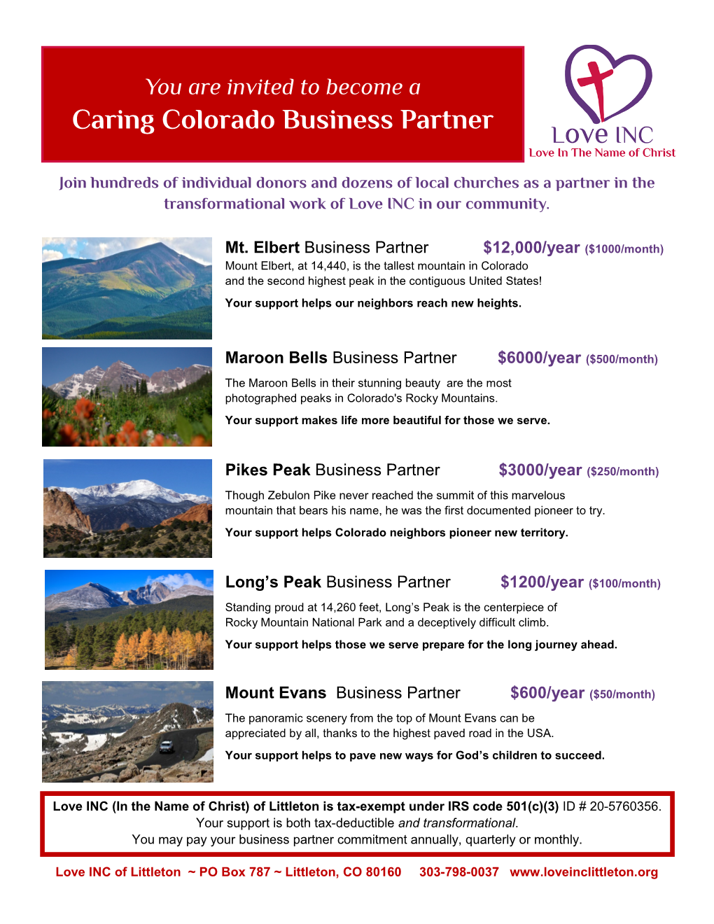 Caring Colorado Business Partner