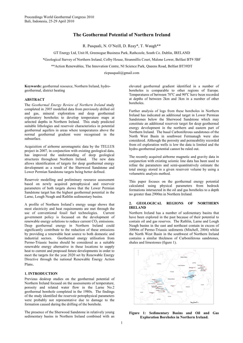 The Geothermal Potential of Northern Ireland