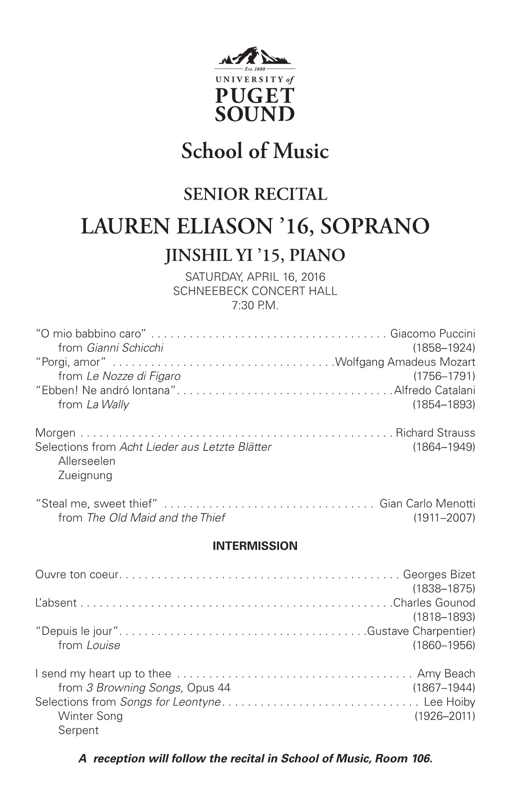 Lauren Eliason '16, Soprano