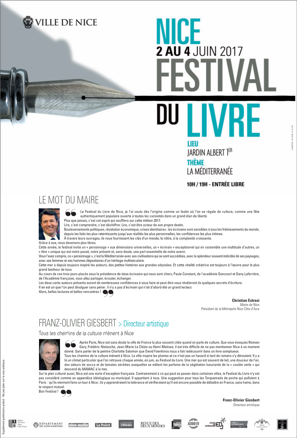 Programme Du Festival Du Livre