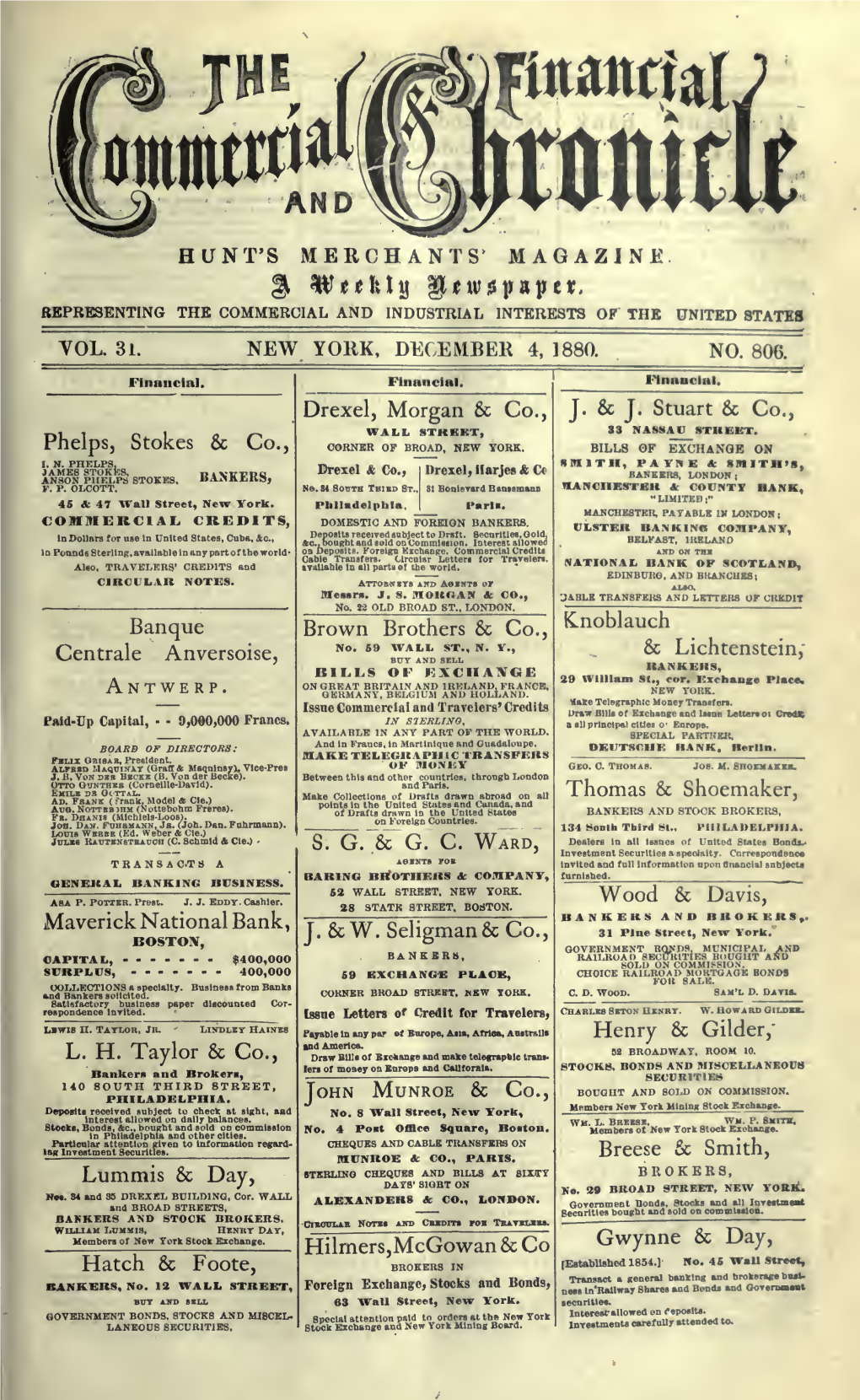 December 4, 1880, Vol. 31, No