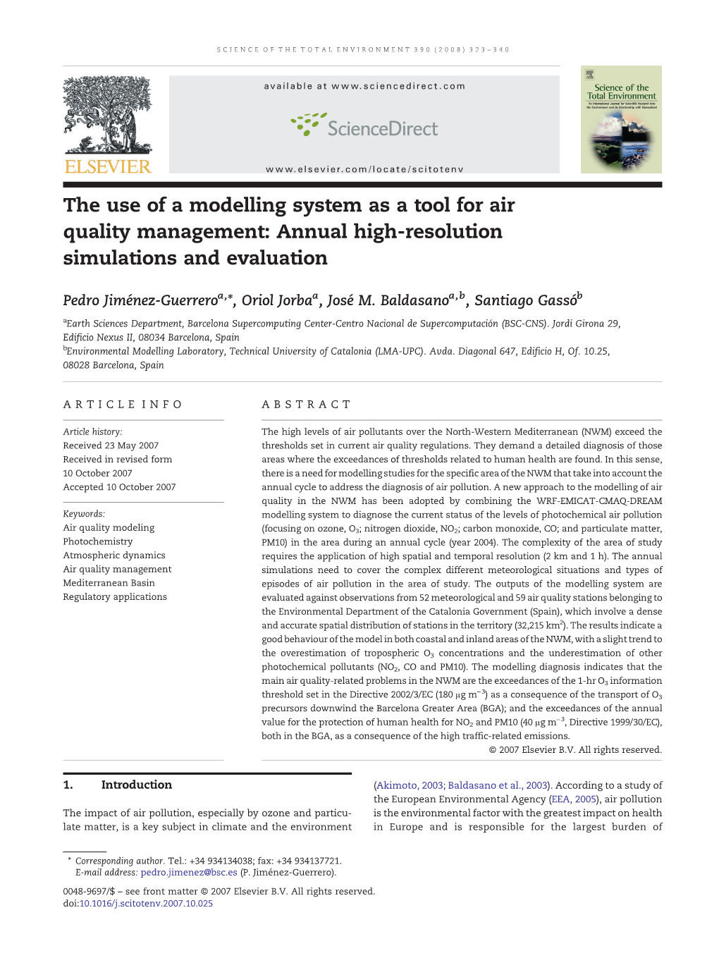 Annual High-Resolution Simulations and Evaluation