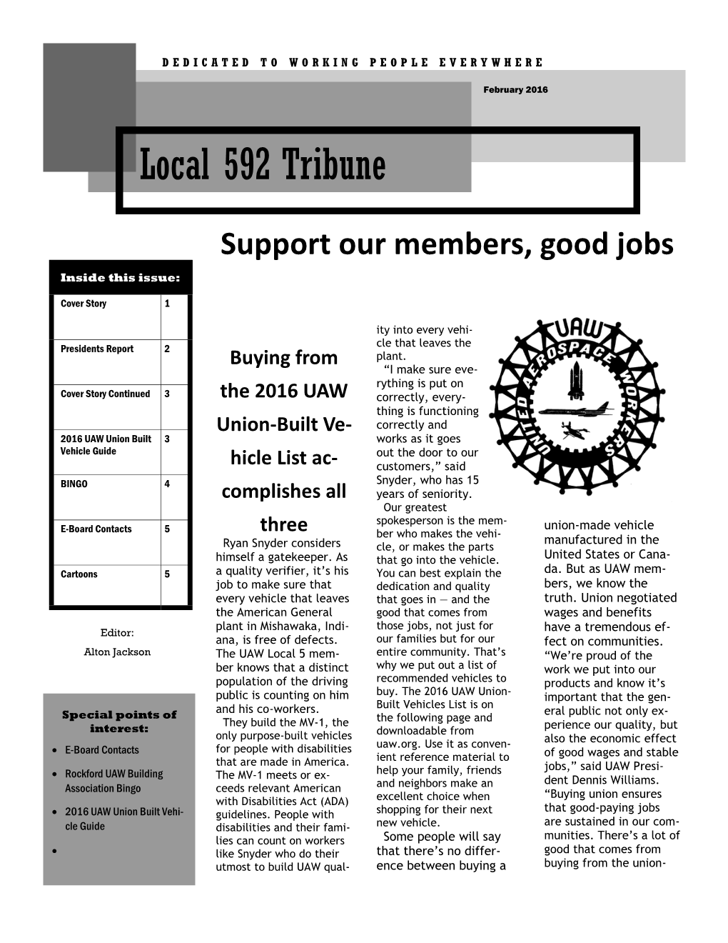 Local 592 Tribune