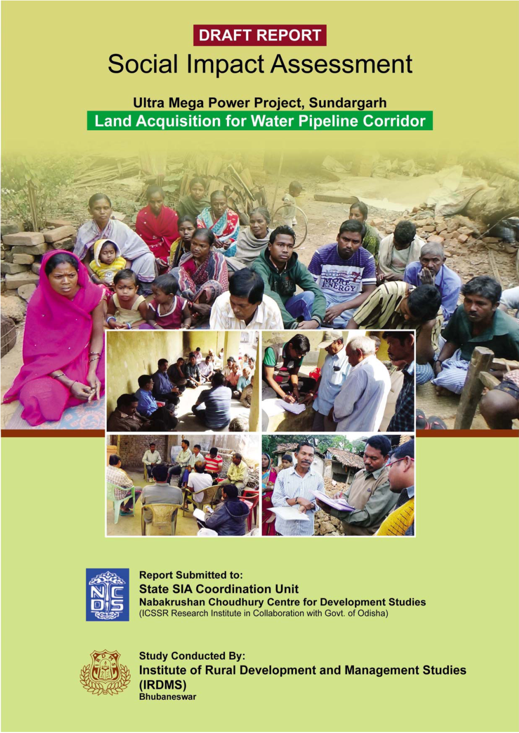 Social Impact Assessment Water Pipeline Corridor, UMPP, Sundargarh