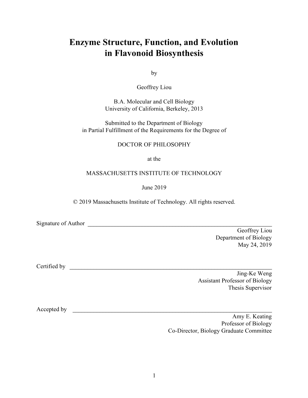 Enzyme Structure, Function, and Evolution in Flavonoid Biosynthesis